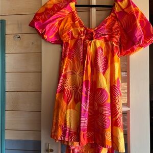 FARM Rio Summer Garden Ombré Mini Dress